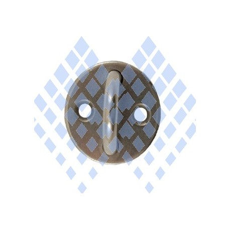 Etrier inox forgé sur platine ronde diamètre 40mm