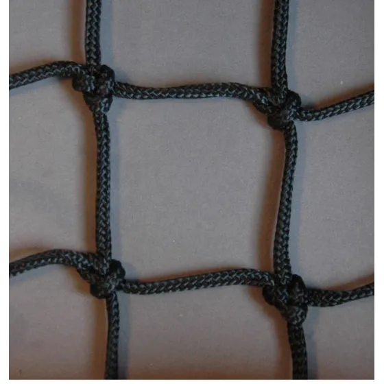 Filet nylon 4.75 mm maille 50 mm conforme NF EN 1263-1