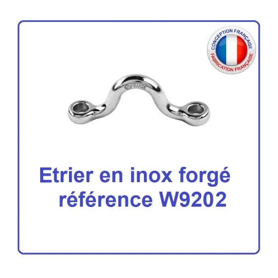 Etrier fixation platine ronde filet catamaran maison, vente en ligne
