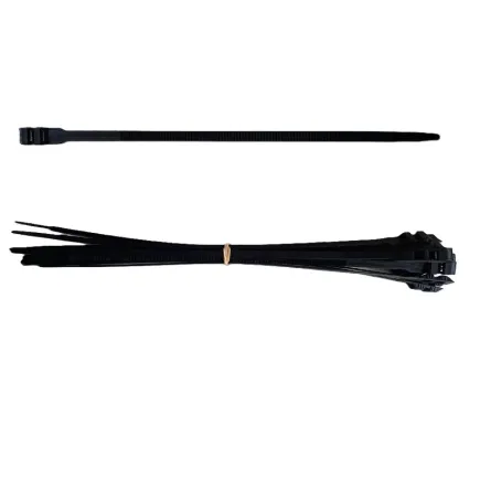 Lots de colliers rilsan noir : bo&icirc;te de 100 &ndash; accessoires de fixation
