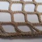 Filet sans n&oelig;uds beige fil &Oslash; 5mm maille 30 mm