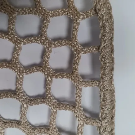 Filet sans n&oelig;ud beige &Oslash; 5 mm maille 30 mm | SRF