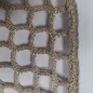 Filet sans n&oelig;uds beige fil &Oslash; 5mm maille 30 mm